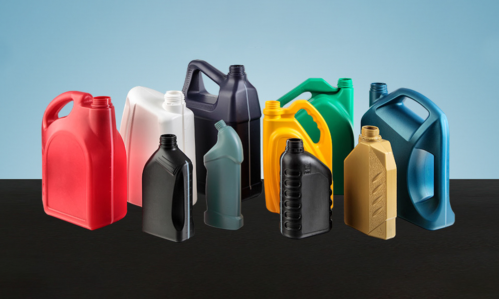Lubricant oil bottle blow molding machine